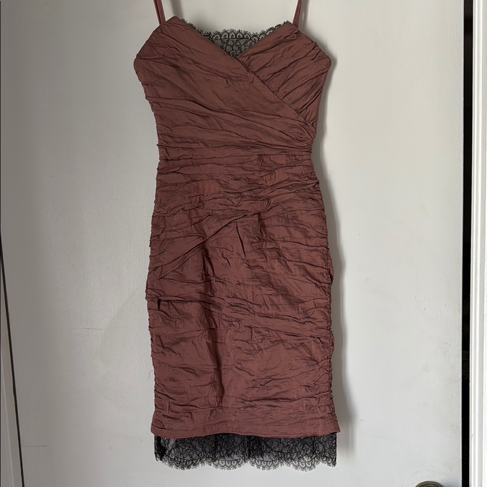 Elegant Mauve Sleeveless Dress